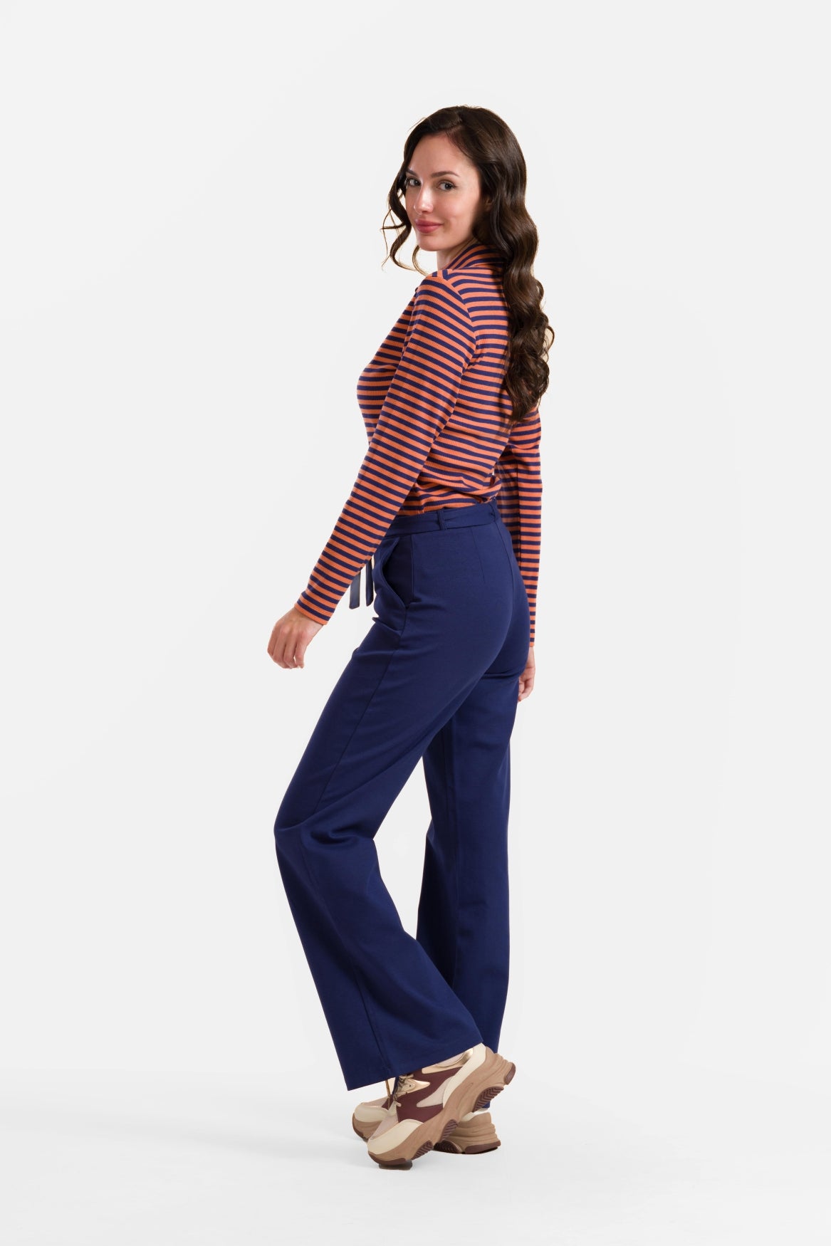 Sue Trousers | Punta Di Roma Blue