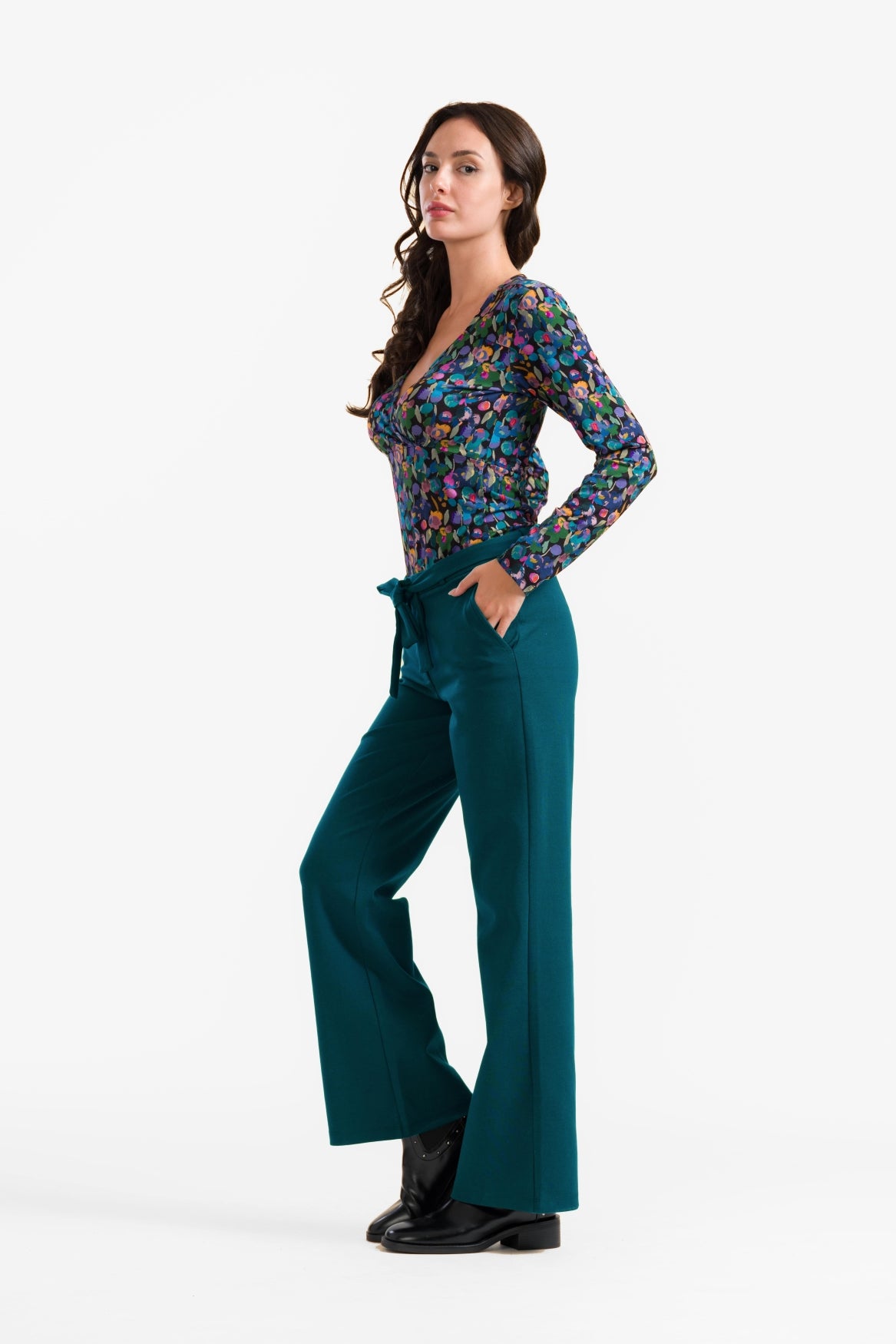 Sue Trousers | Punta Di Roma Petrol