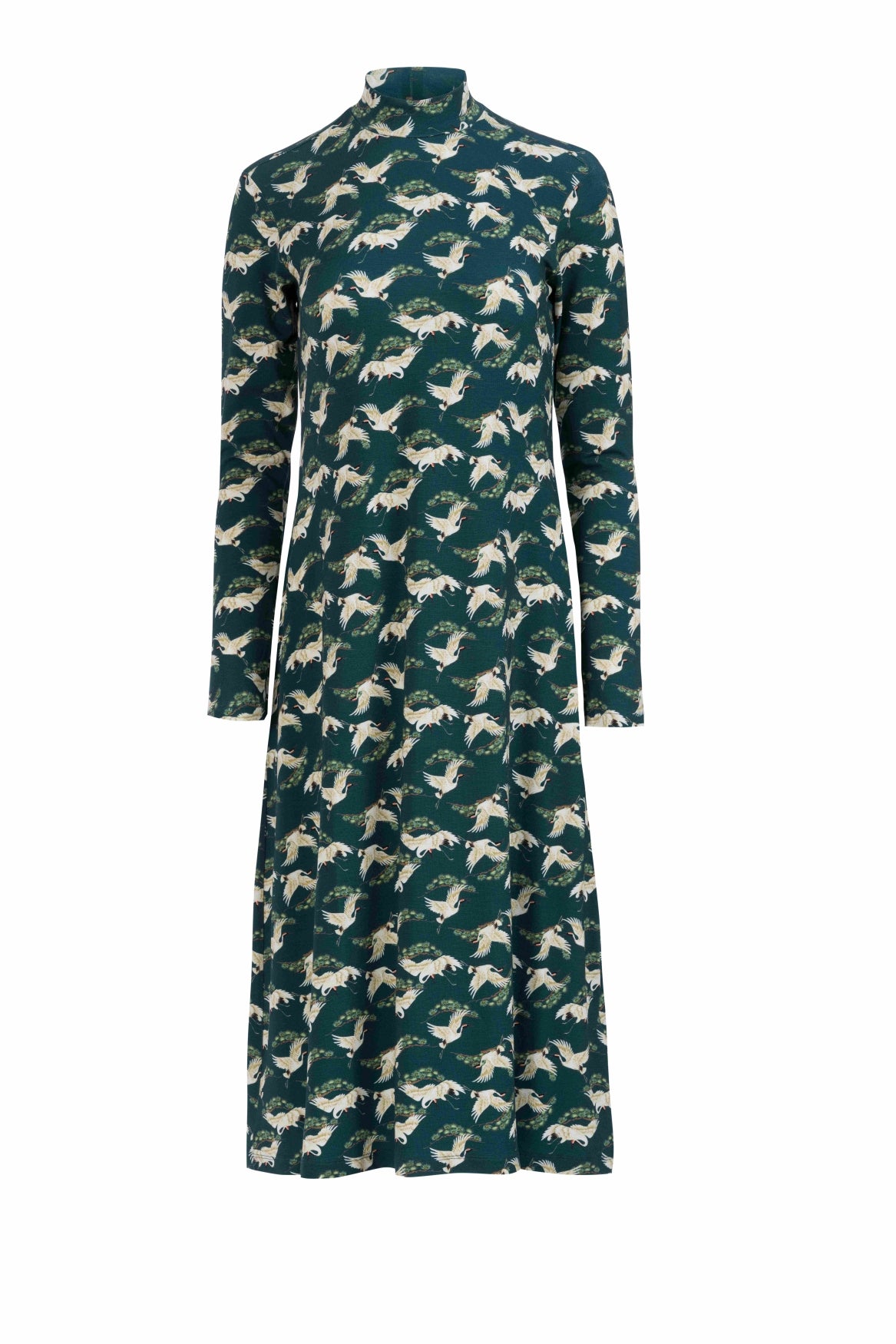 Willow Dress | Crane Dance Petrol