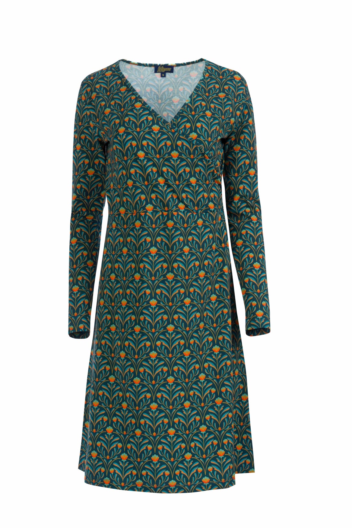 Chrissy Cross Dress | Barock Flower Green