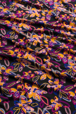 Chrissy Cross Dress | Bright Autumn Flowers